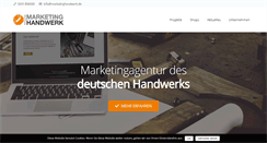 Desktop Screenshot of marketinghandwerk.de