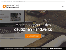 Tablet Screenshot of marketinghandwerk.de